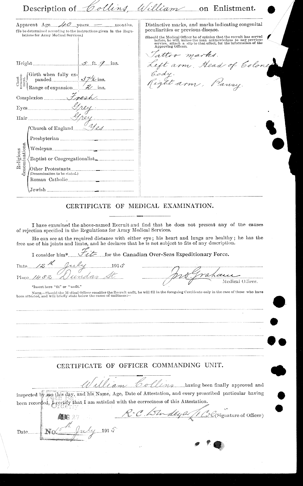 Personnel Records of the First World War - CEF 040708b