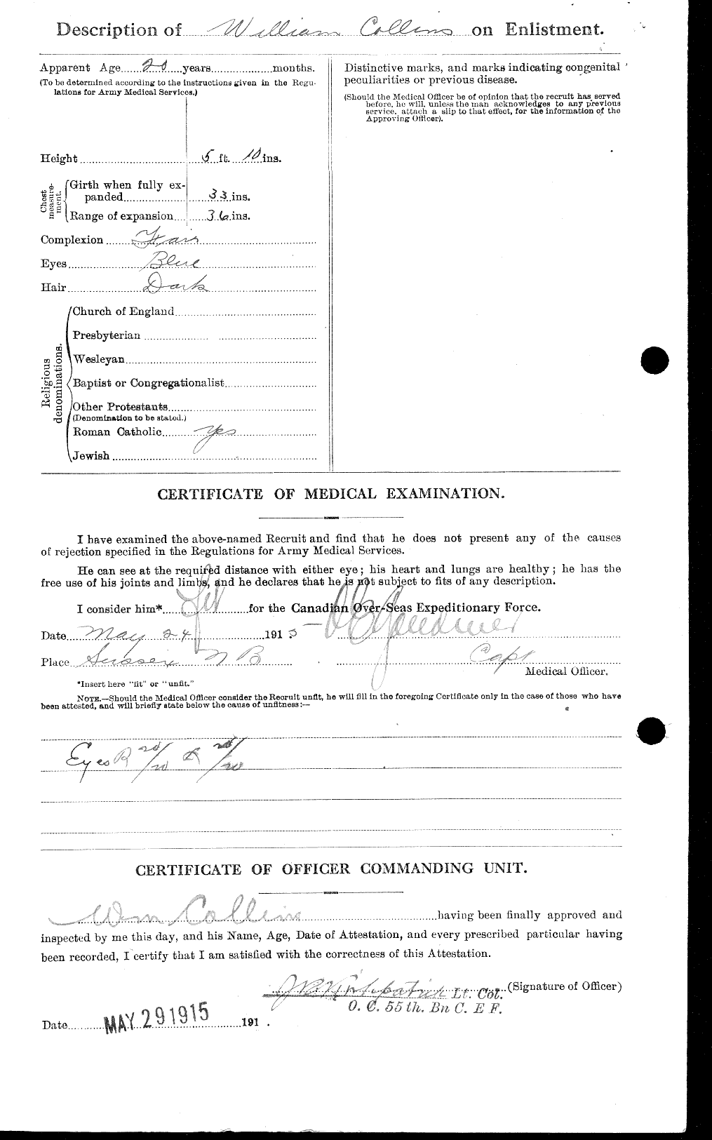 Personnel Records of the First World War - CEF 040715b