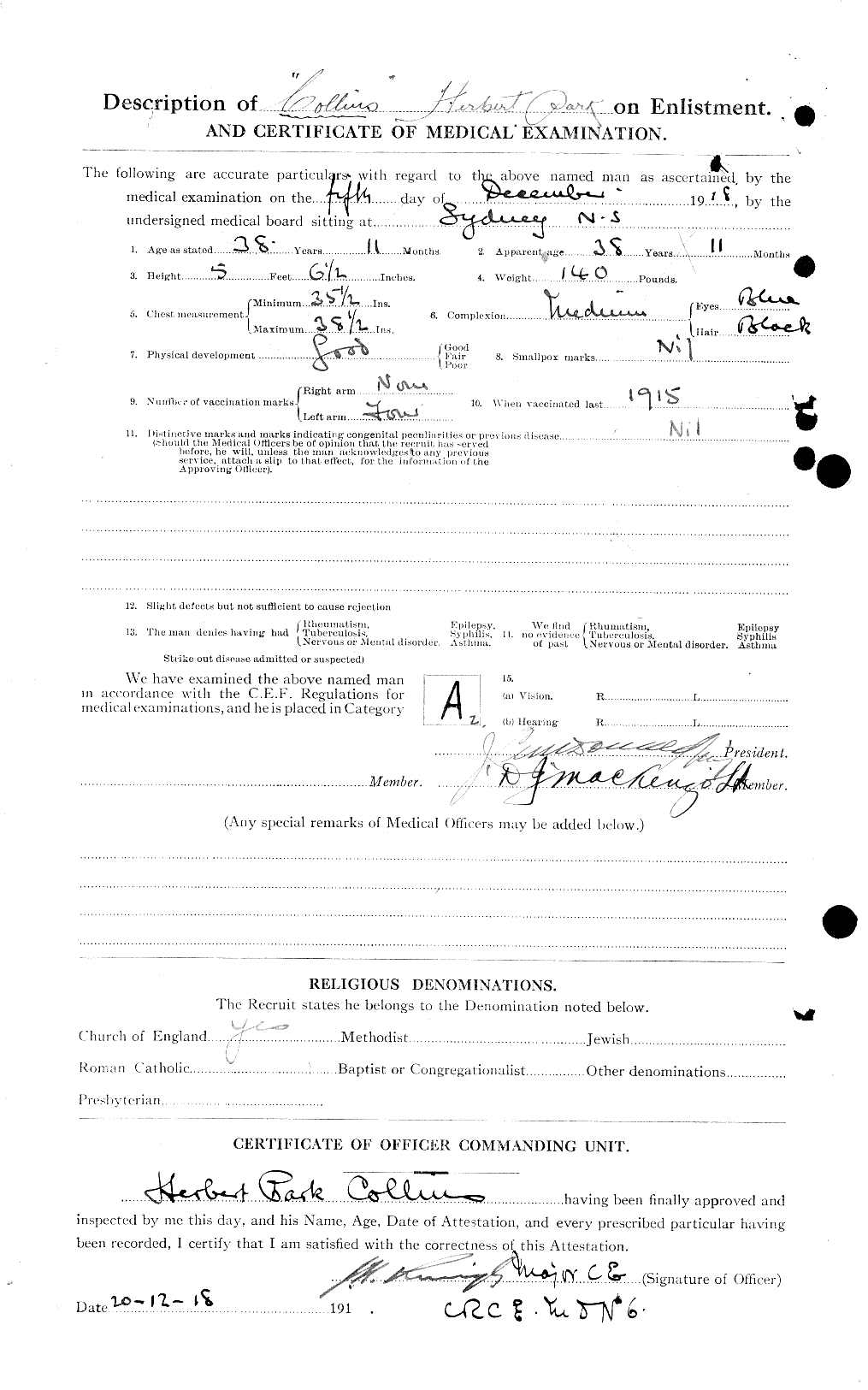 Personnel Records of the First World War - CEF 042306b