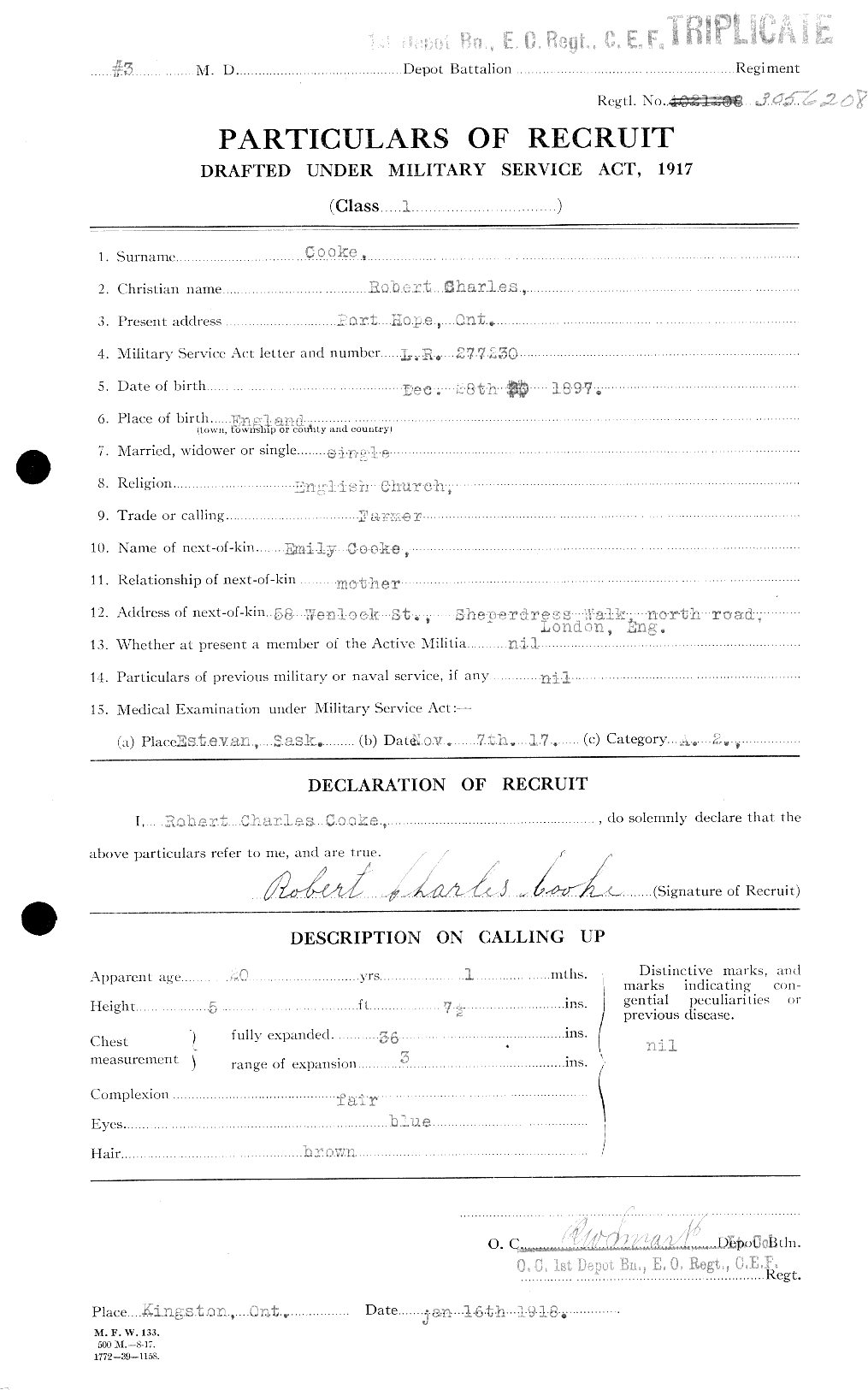 Personnel Records of the First World War - CEF 047263a