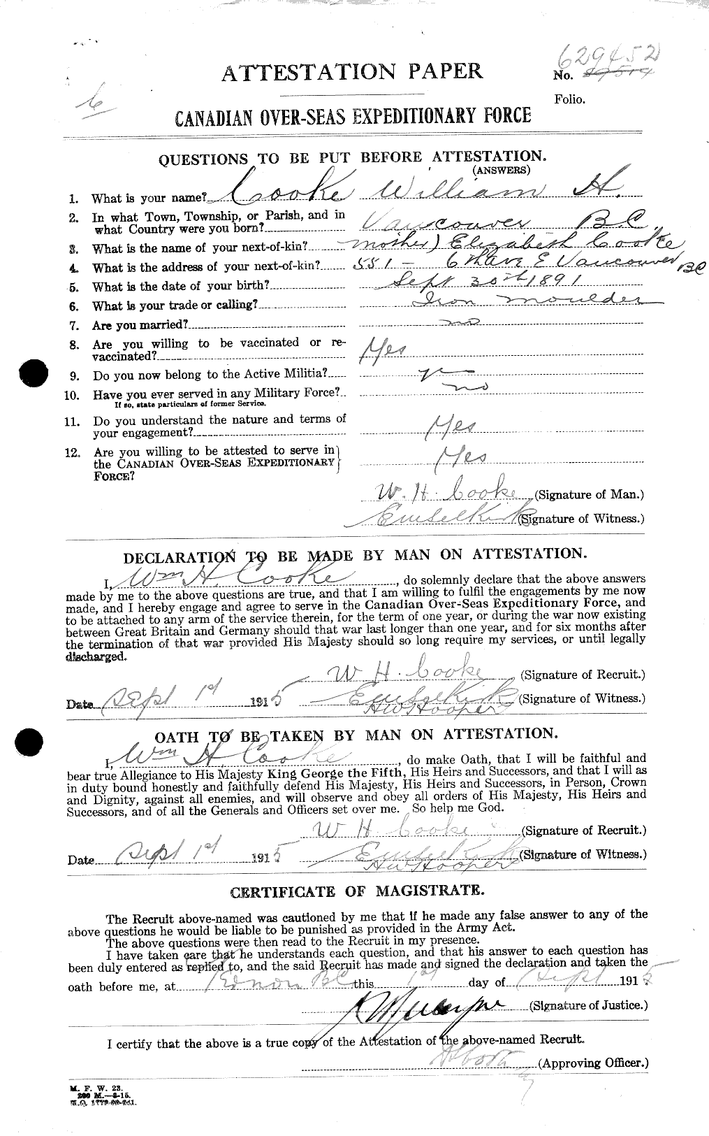 Personnel Records of the First World War - CEF 047283a
