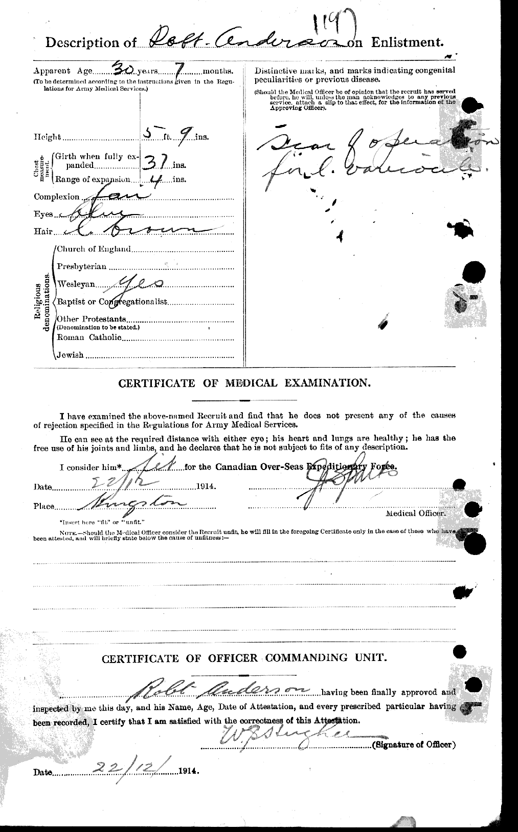 Personnel Records of the First World War - CEF 051283b