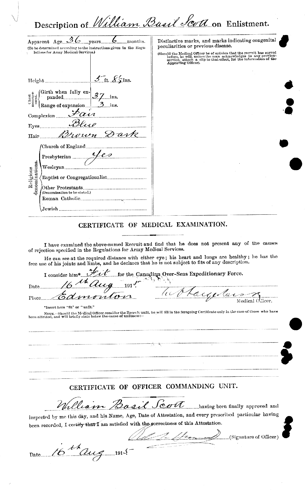 Personnel Records of the First World War - CEF 051310b
