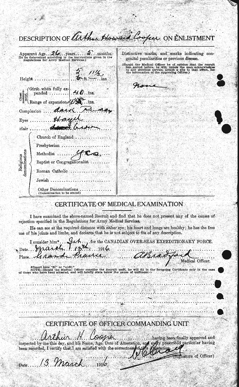 Personnel Records of the First World War - CEF 054364b