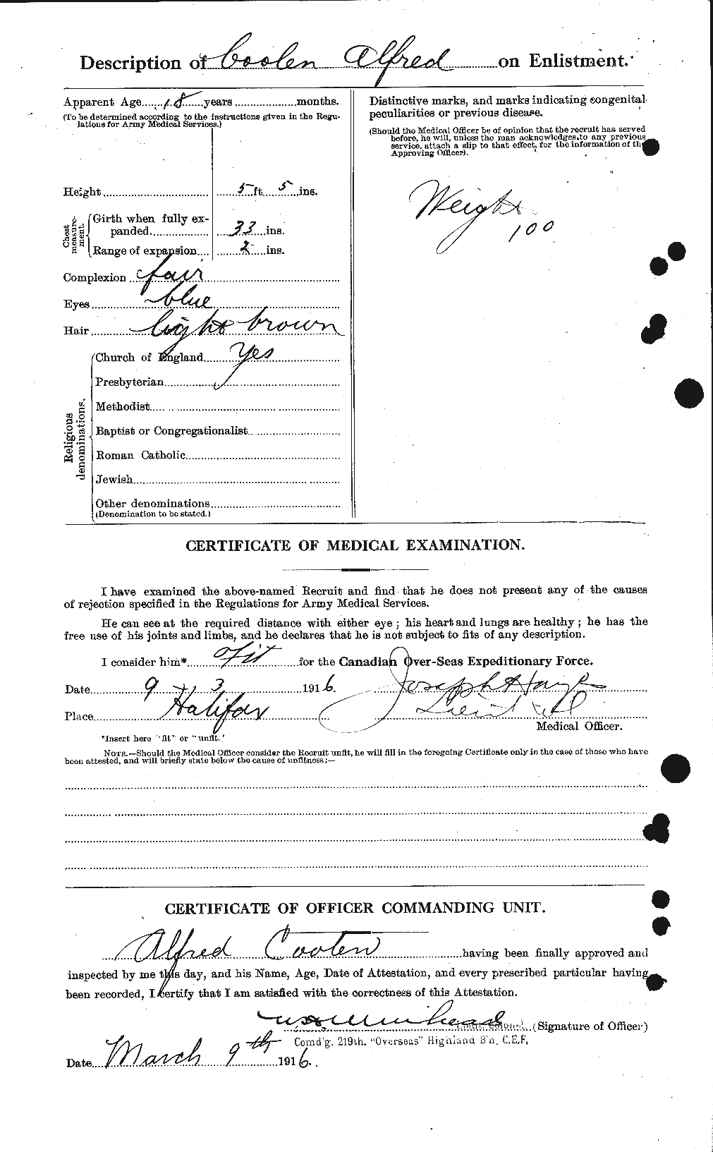 Personnel Records of the First World War - CEF 056338b
