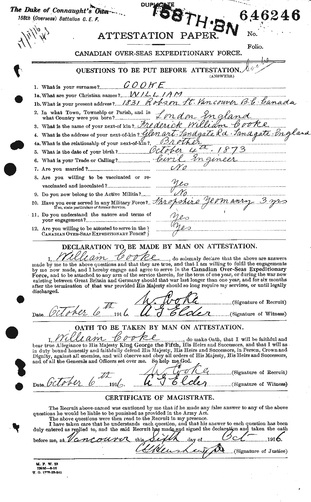 Personnel Records of the First World War - CEF 057037a