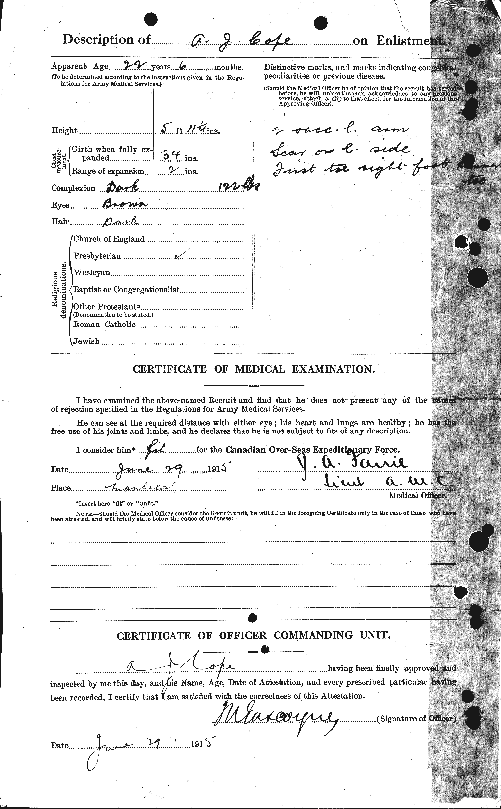 Personnel Records of the First World War - CEF 057471b