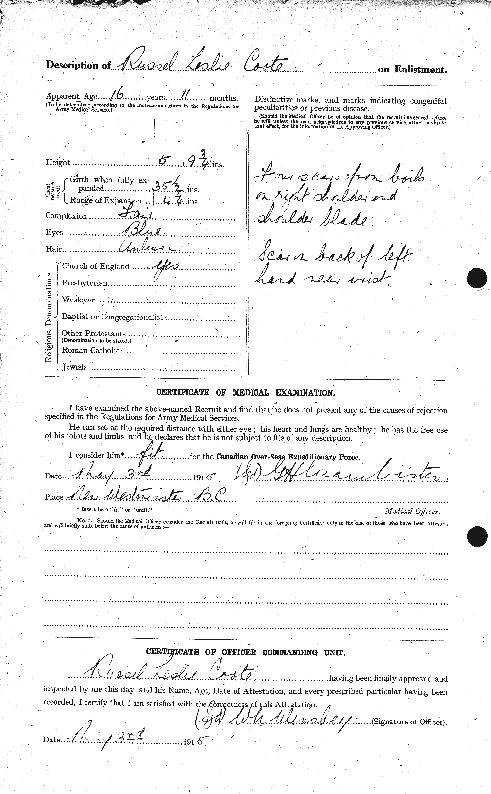 Personnel Records of the First World War - CEF 057497b