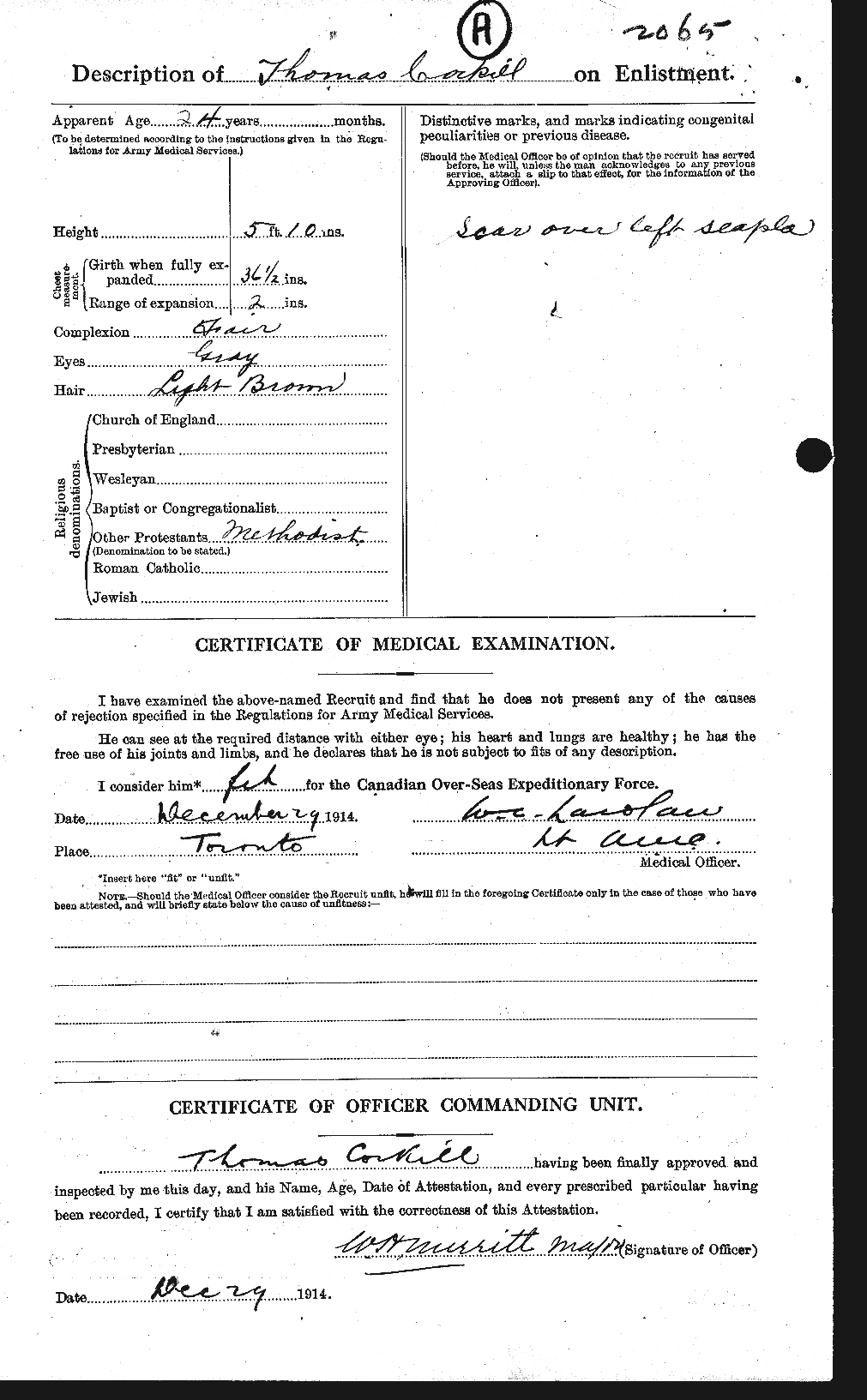 Personnel Records of the First World War - CEF 057634b