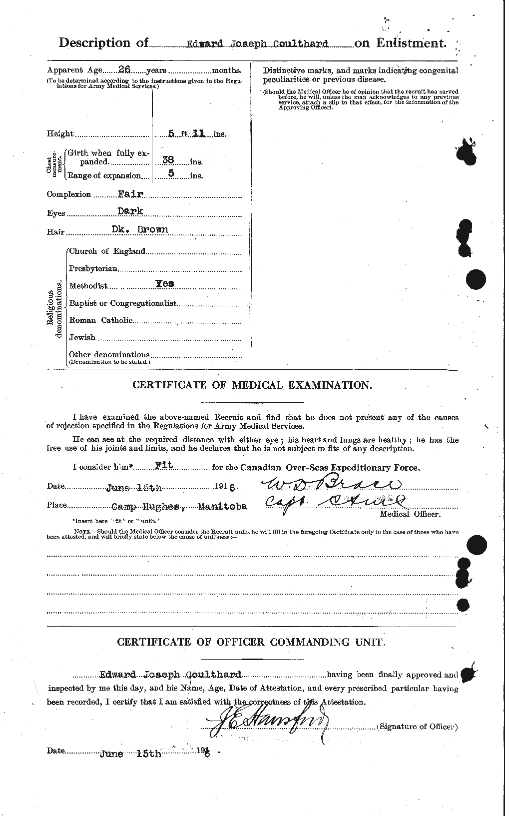 Personnel Records of the First World War - CEF 058108b