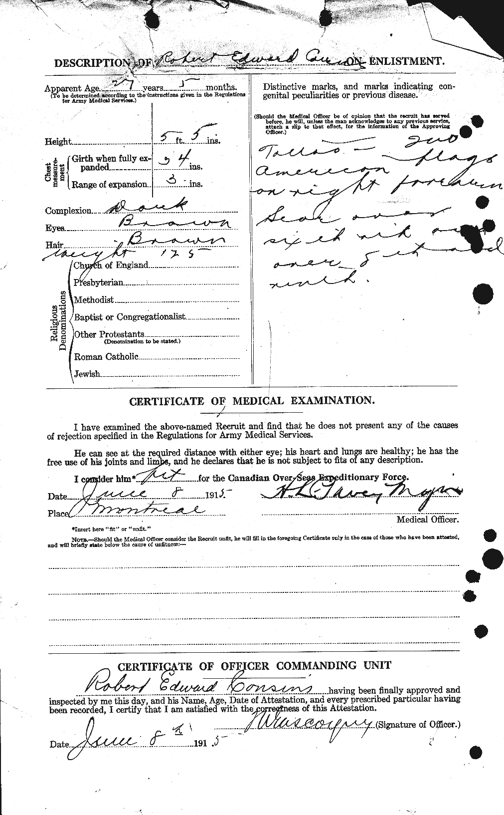 Personnel Records of the First World War - CEF 058202b