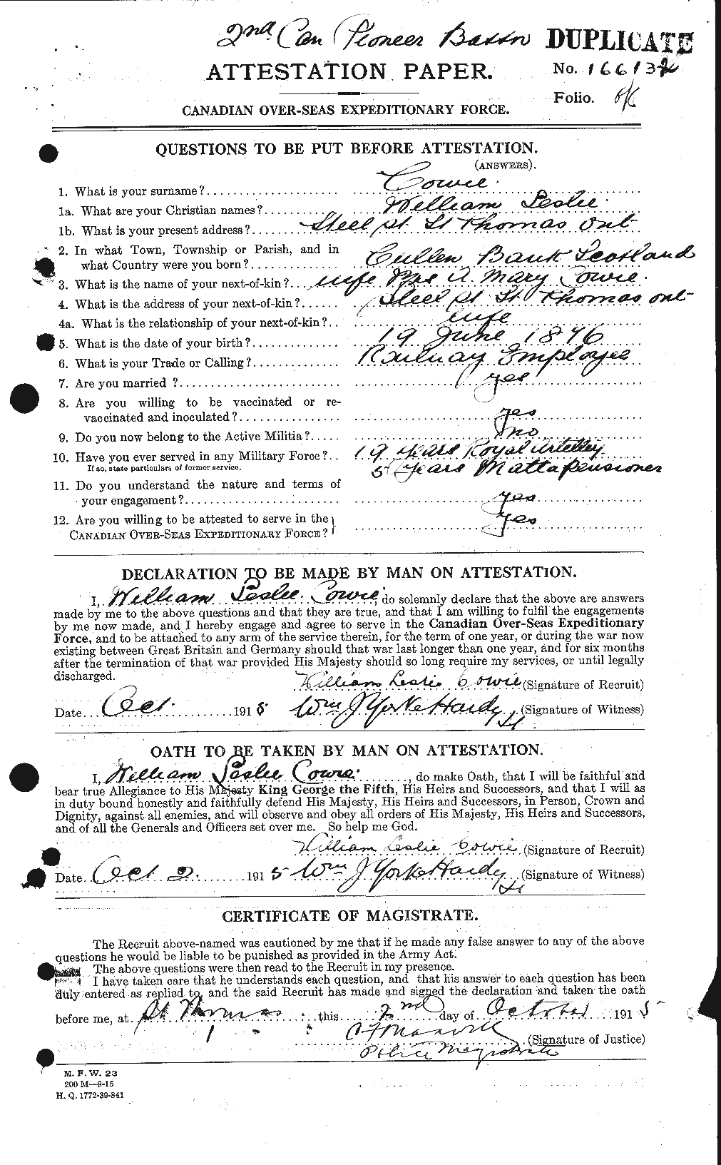 Personnel Records of the First World War - CEF 059859a