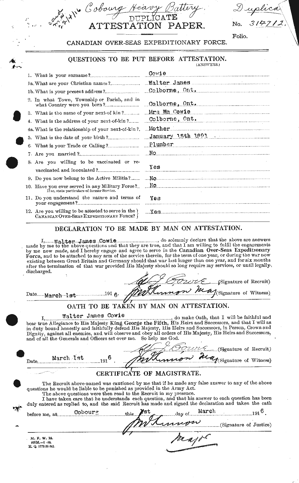 Personnel Records of the First World War - CEF 059869a