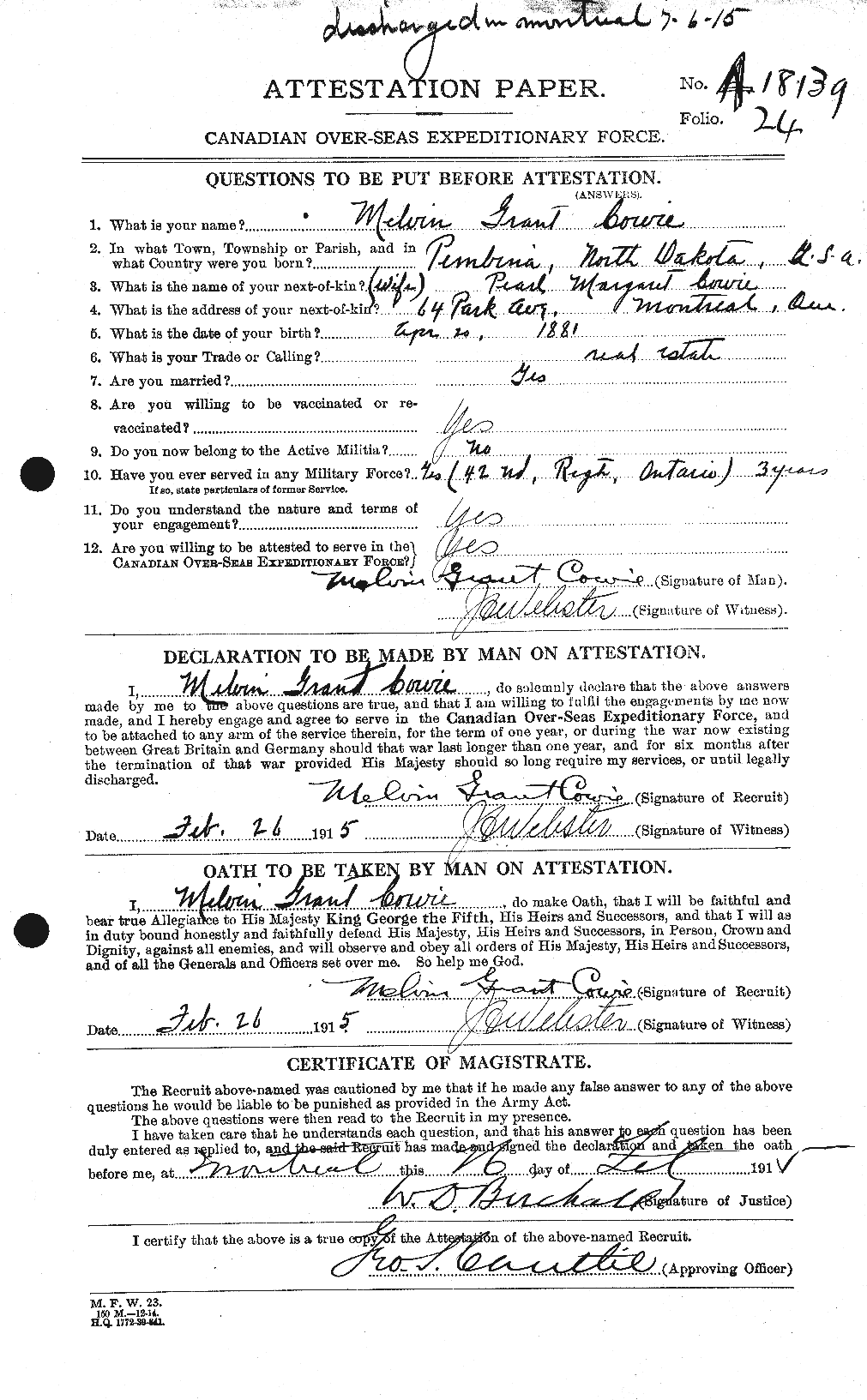 Personnel Records of the First World War - CEF 059883a