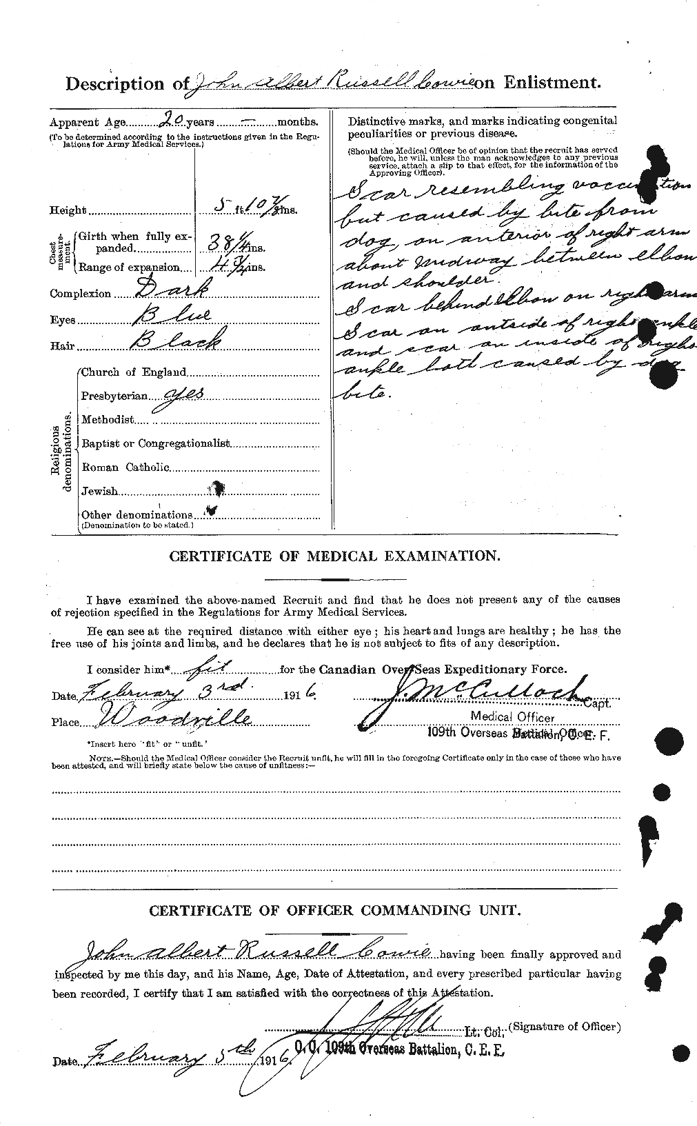 Personnel Records of the First World War - CEF 060006b
