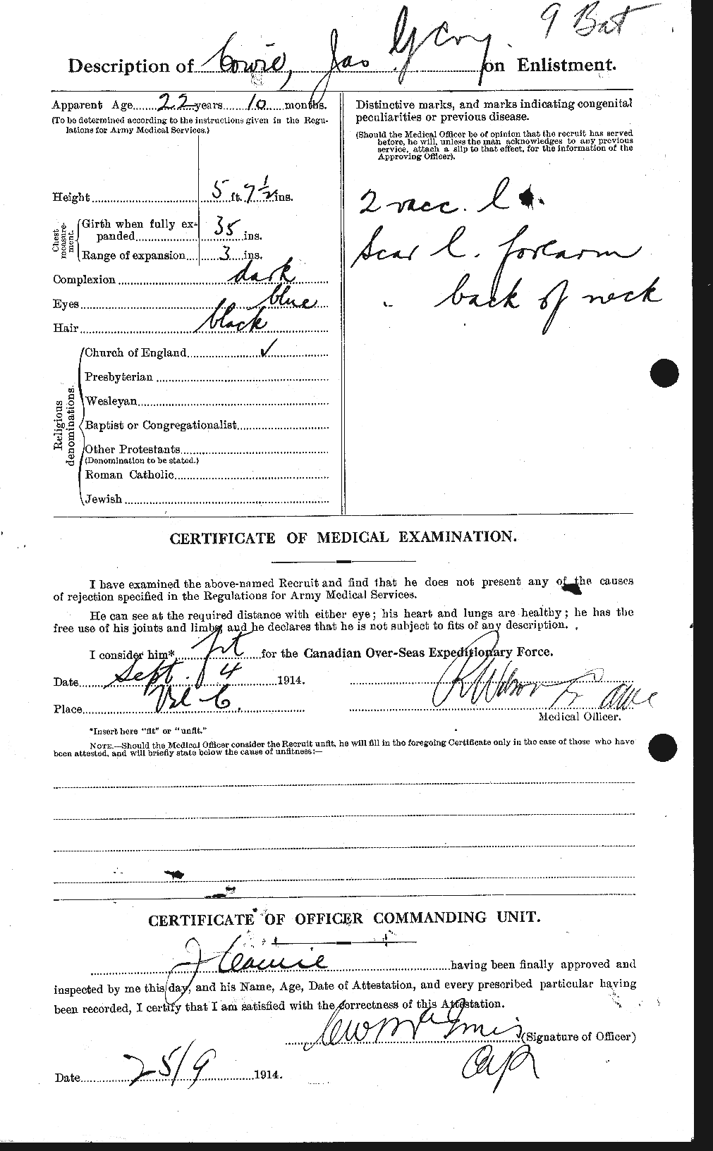 Personnel Records of the First World War - CEF 060013b