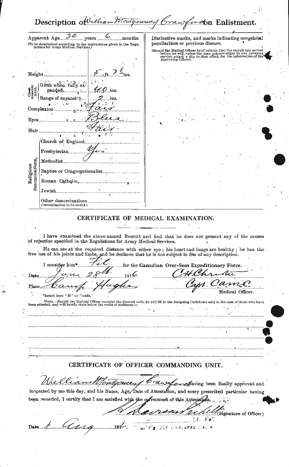 Personnel Records of the First World War - CEF 060692b