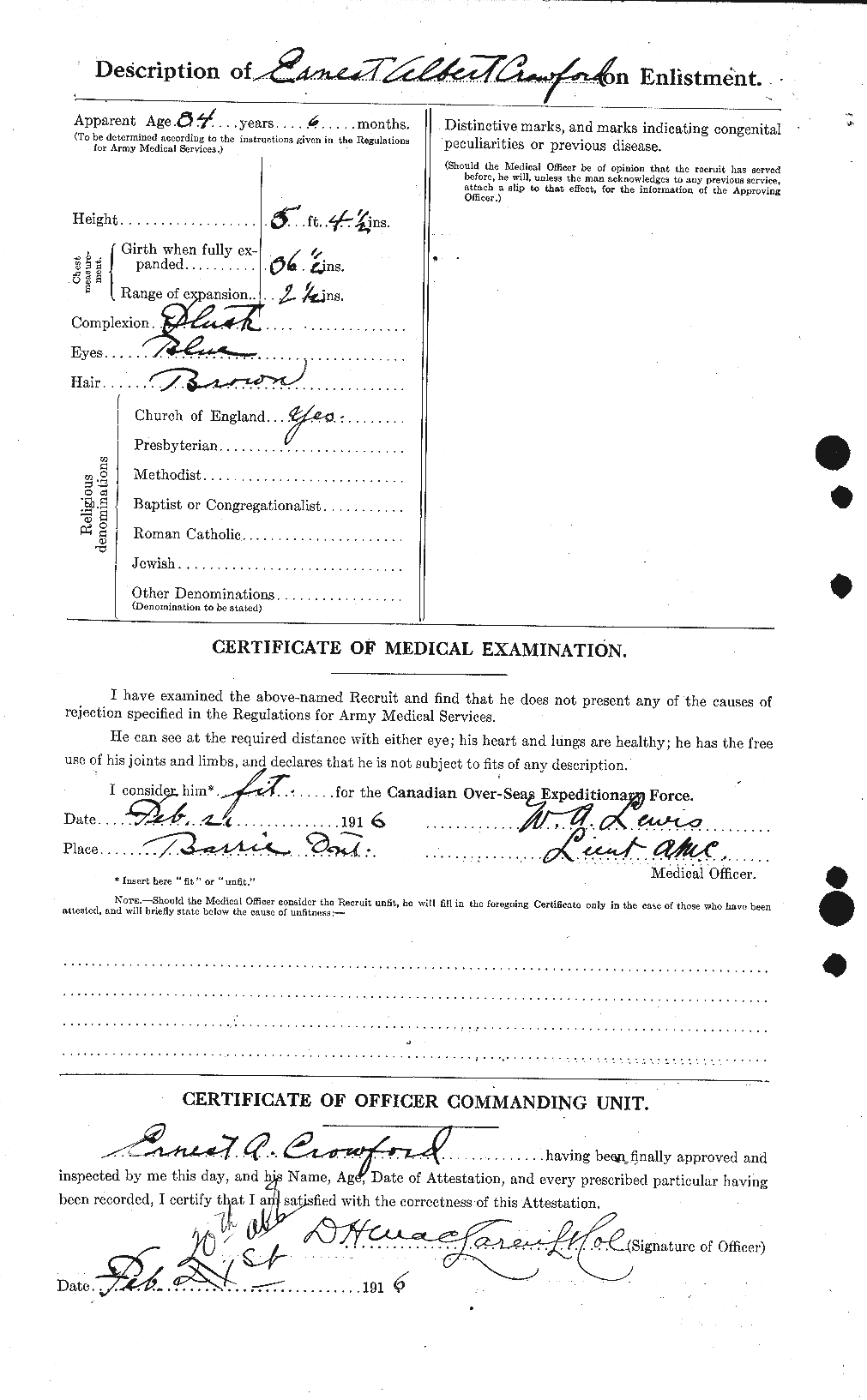 Personnel Records of the First World War - CEF 060808b