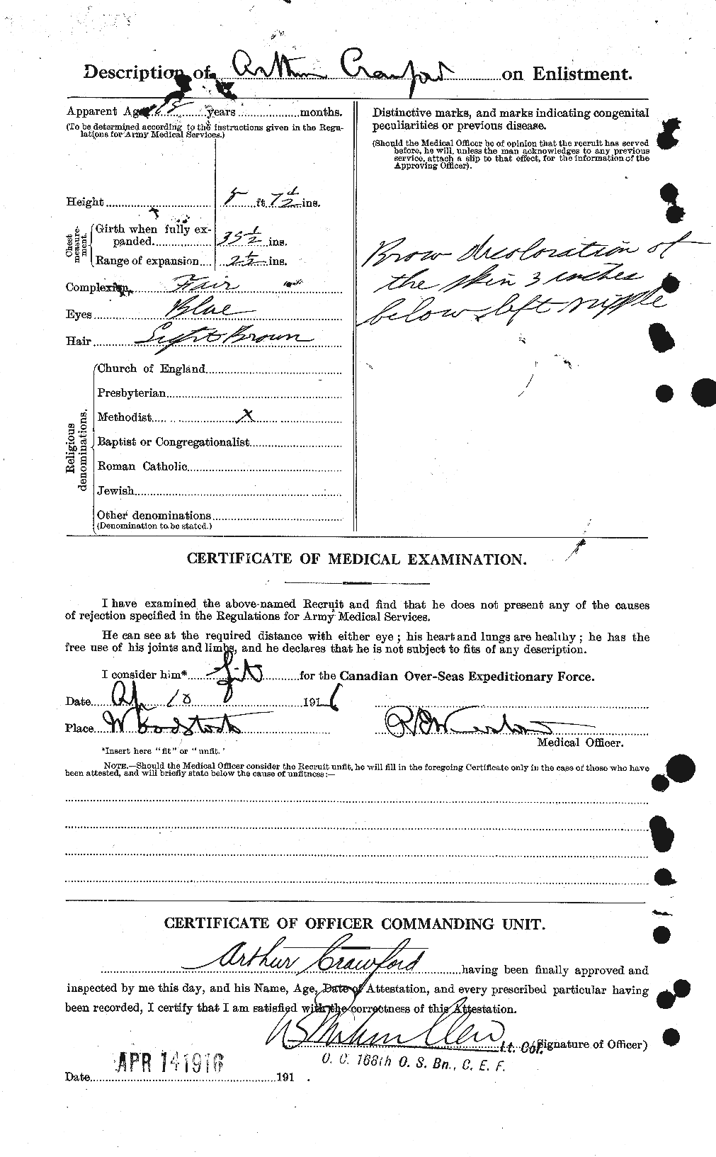 Personnel Records of the First World War - CEF 060930b
