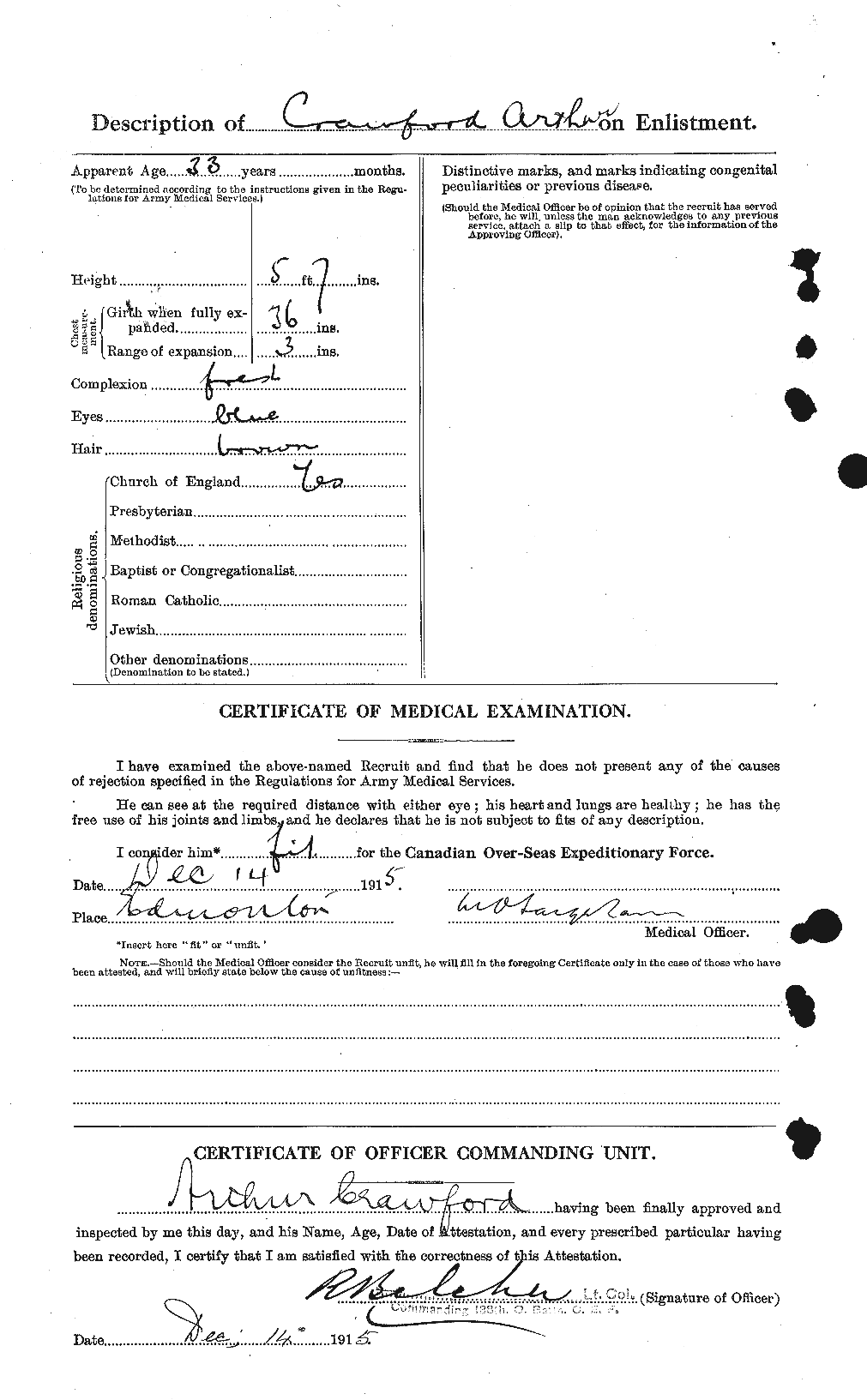 Personnel Records of the First World War - CEF 060931b