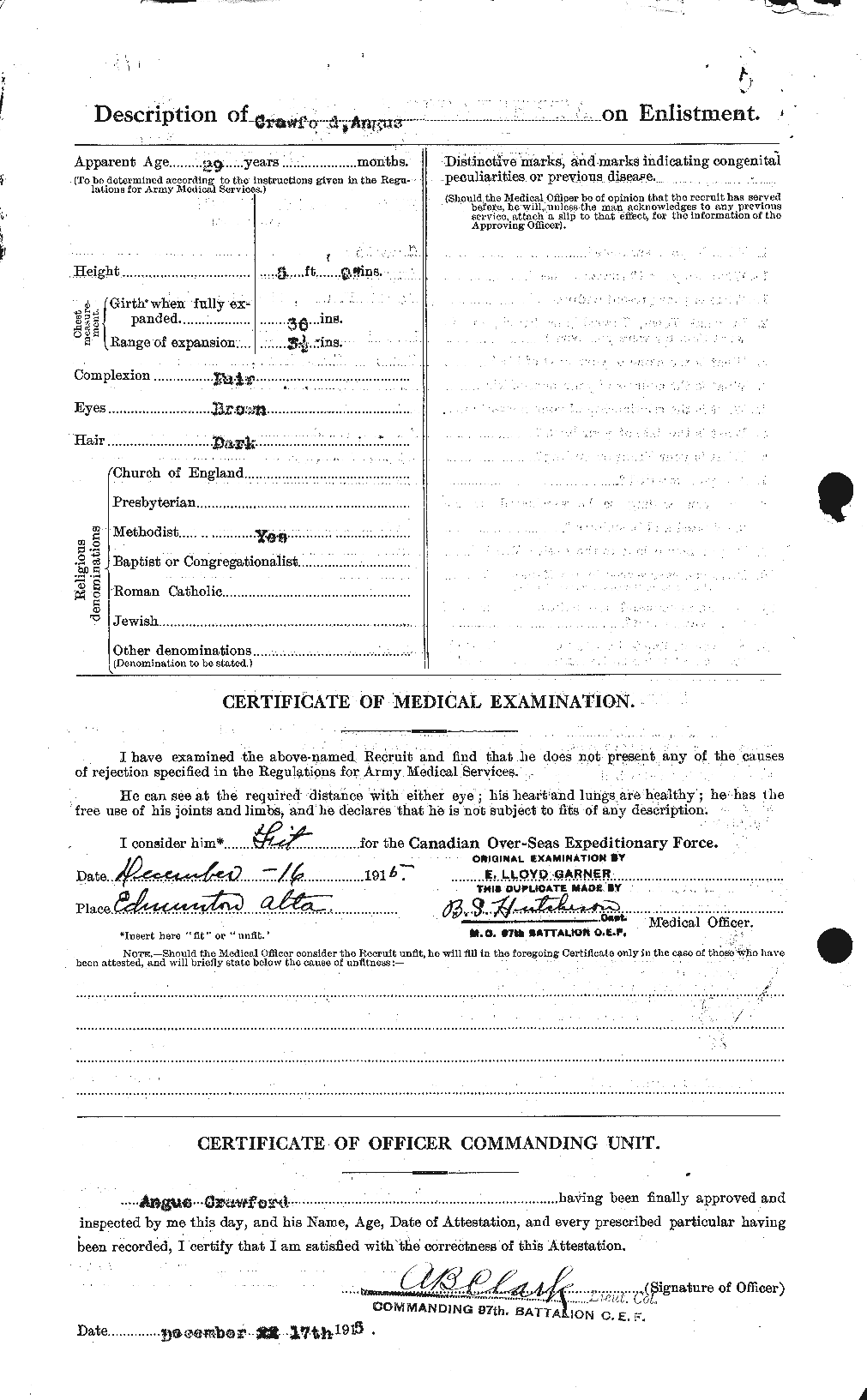 Personnel Records of the First World War - CEF 060942b