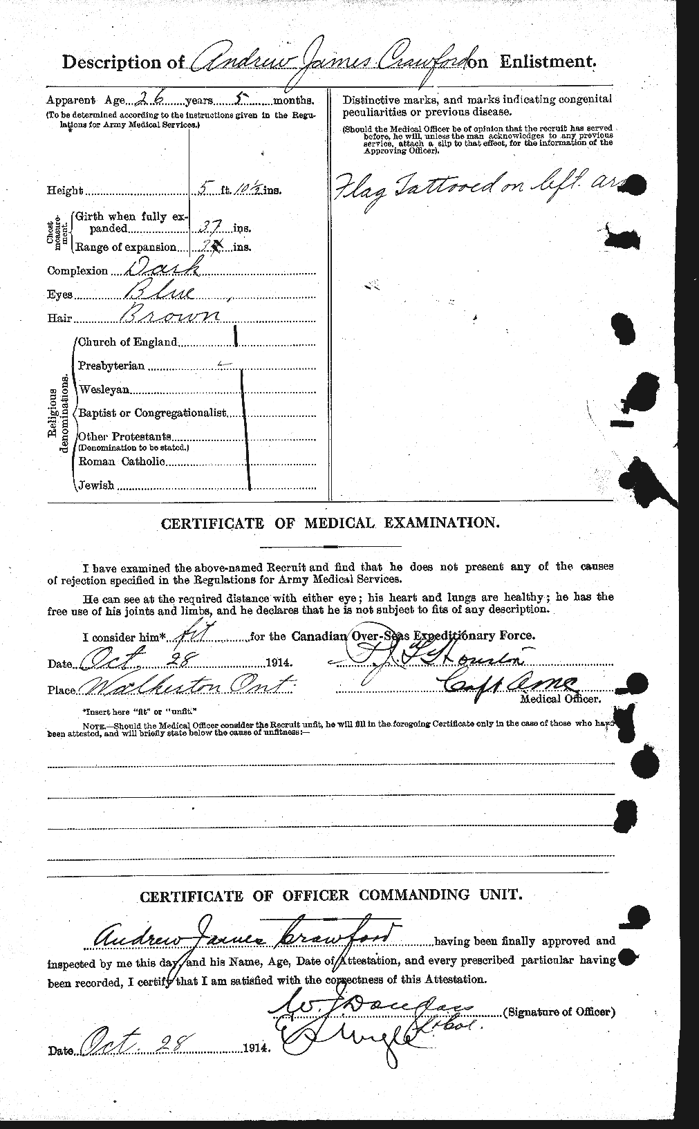 Personnel Records of the First World War - CEF 060943b