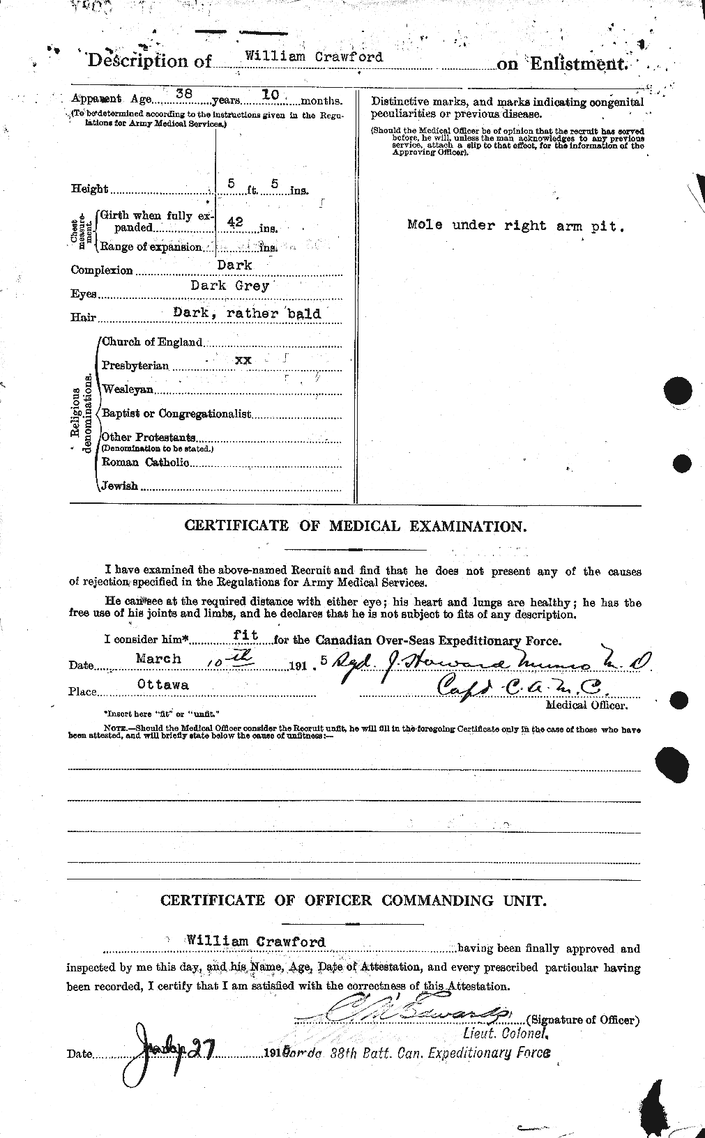 Personnel Records of the First World War - CEF 061157b