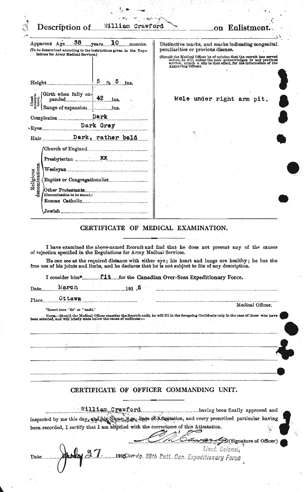 Personnel Records of the First World War - CEF 061159b