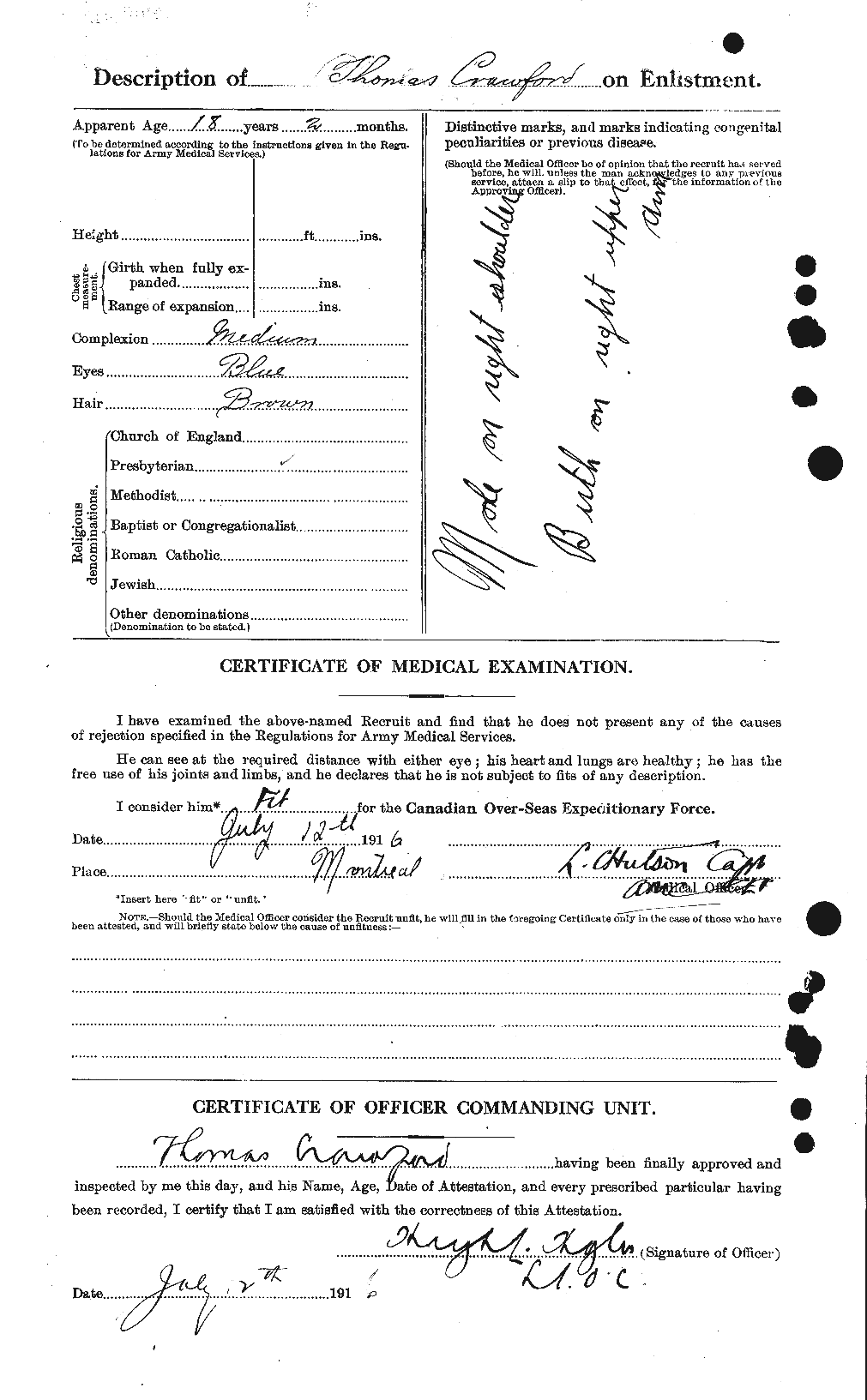 Personnel Records of the First World War - CEF 061361b