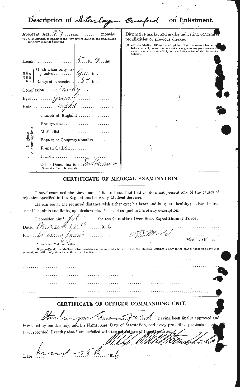 Personnel Records of the First World War - CEF 061368b