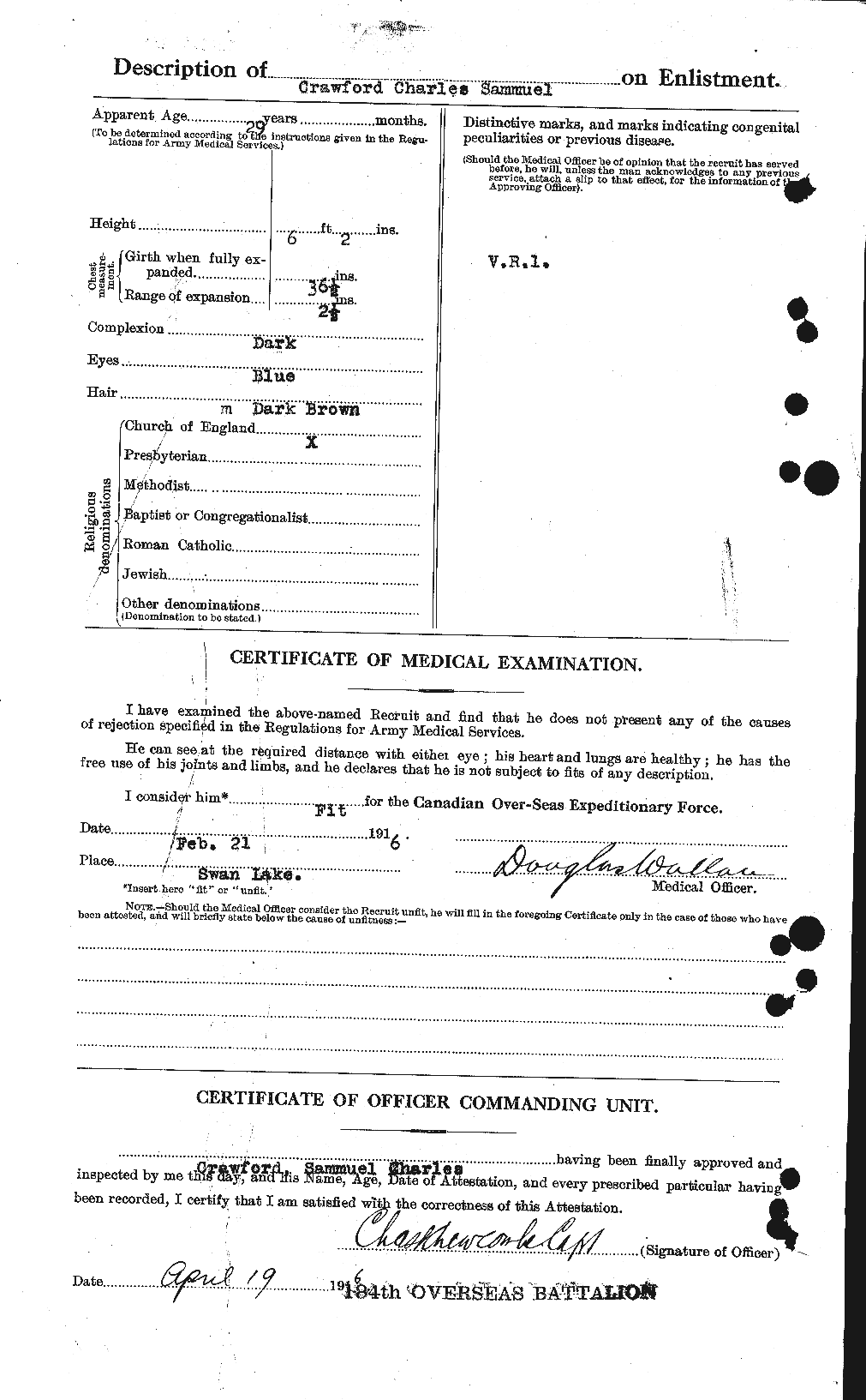 Personnel Records of the First World War - CEF 061376b