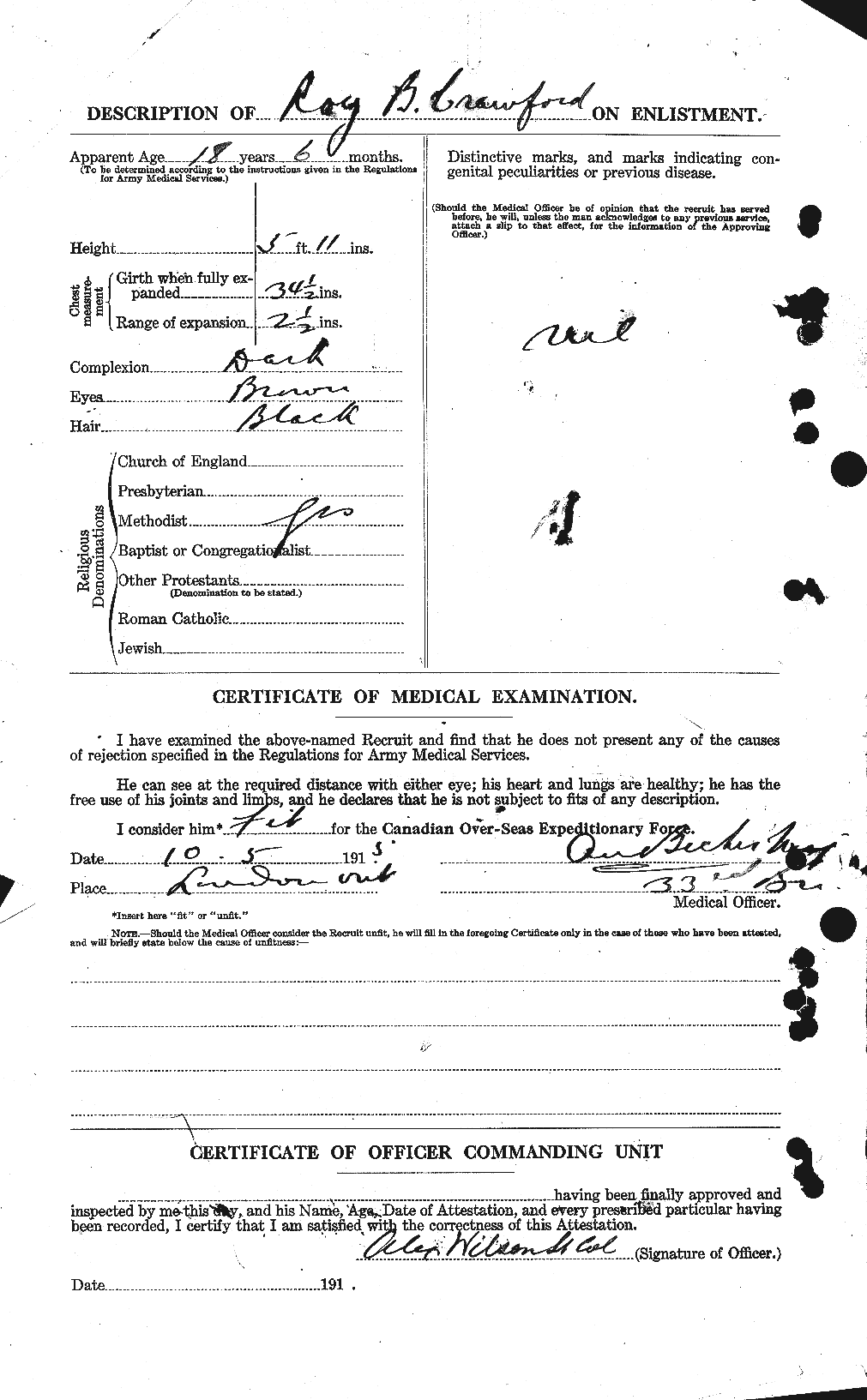 Personnel Records of the First World War - CEF 061387b