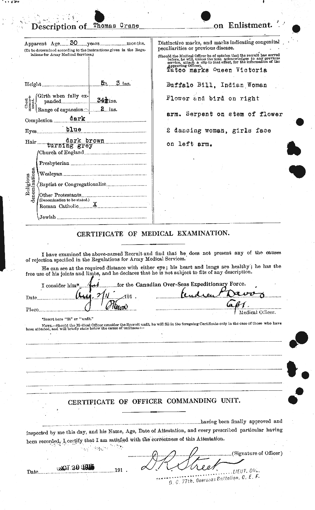 Personnel Records of the First World War - CEF 061745b