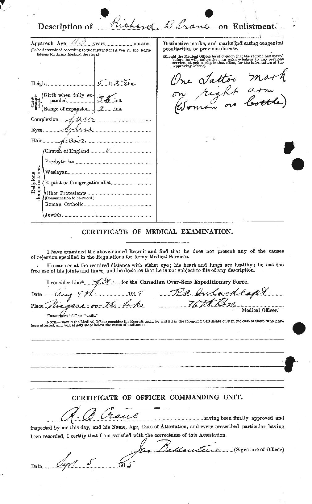 Personnel Records of the First World War - CEF 061756b