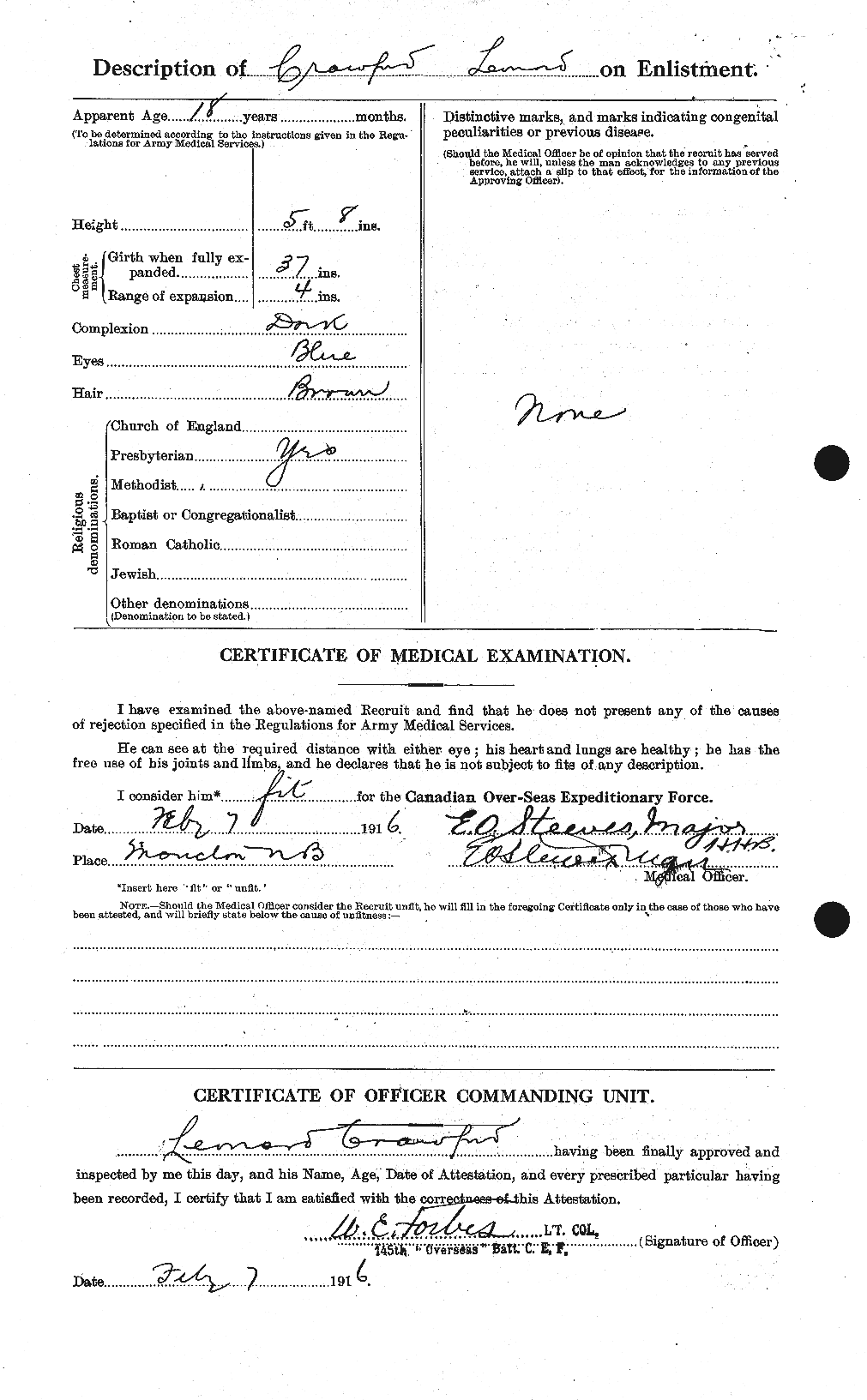 Personnel Records of the First World War - CEF 061797b