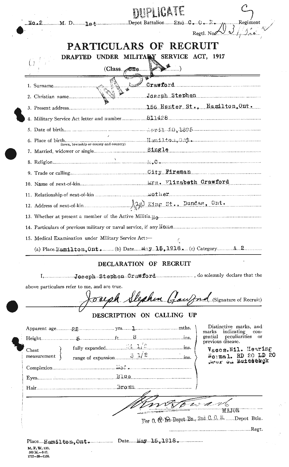 Personnel Records of the First World War - CEF 061808a