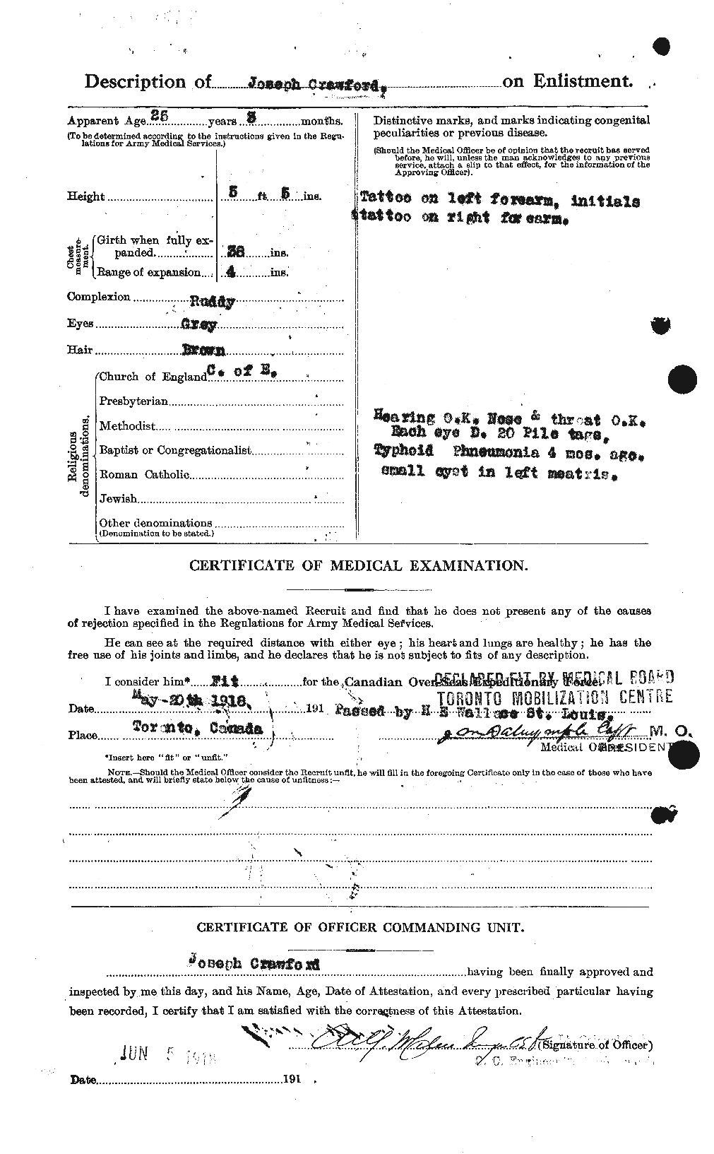 Personnel Records of the First World War - CEF 061811b