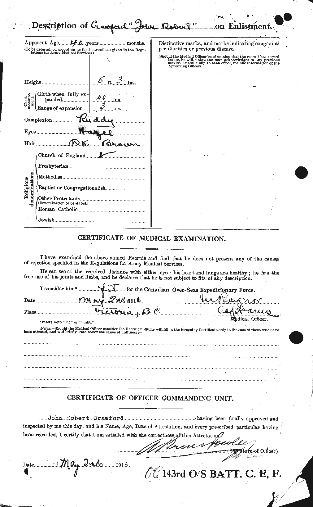 Personnel Records of the First World War - CEF 061825b