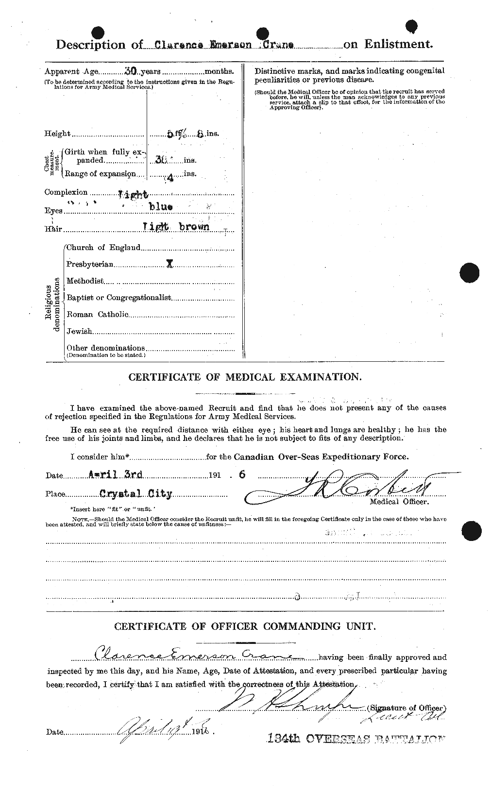 Personnel Records of the First World War - CEF 062022b