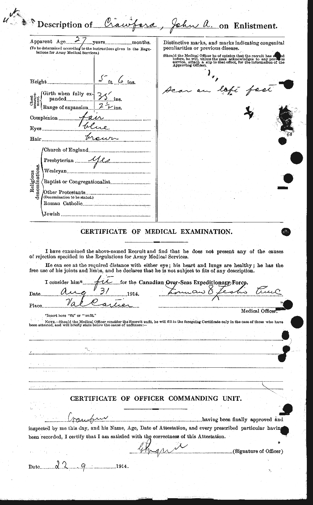 Personnel Records of the First World War - CEF 062435b