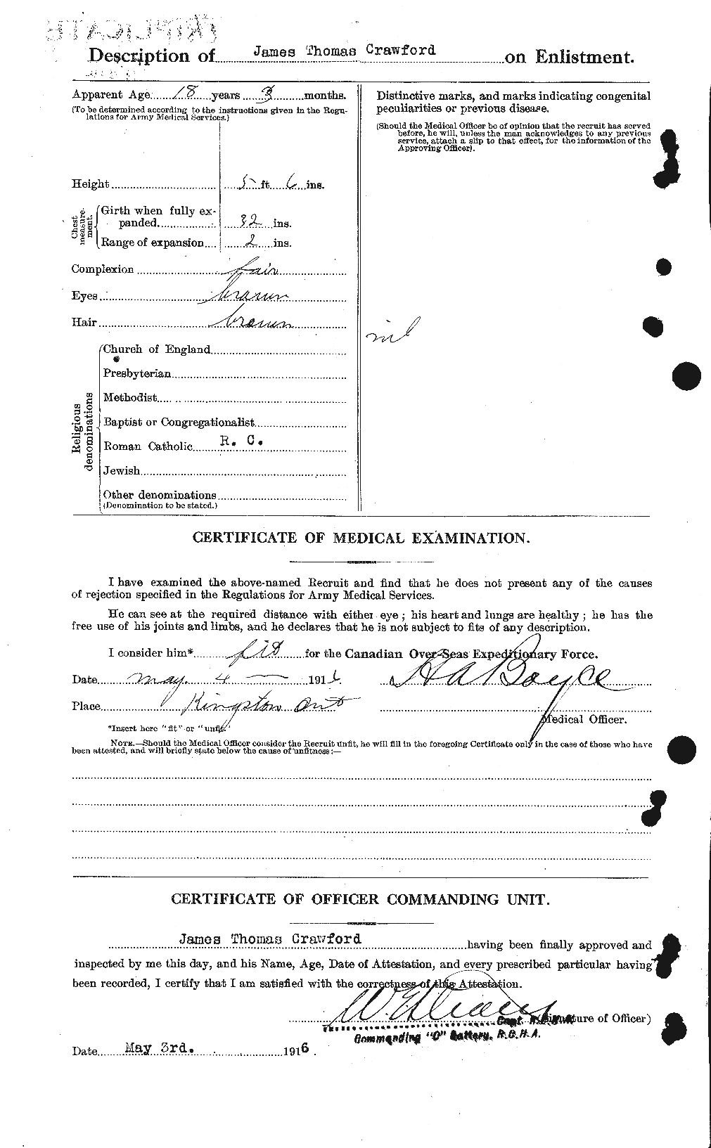 Personnel Records of the First World War - CEF 062465b