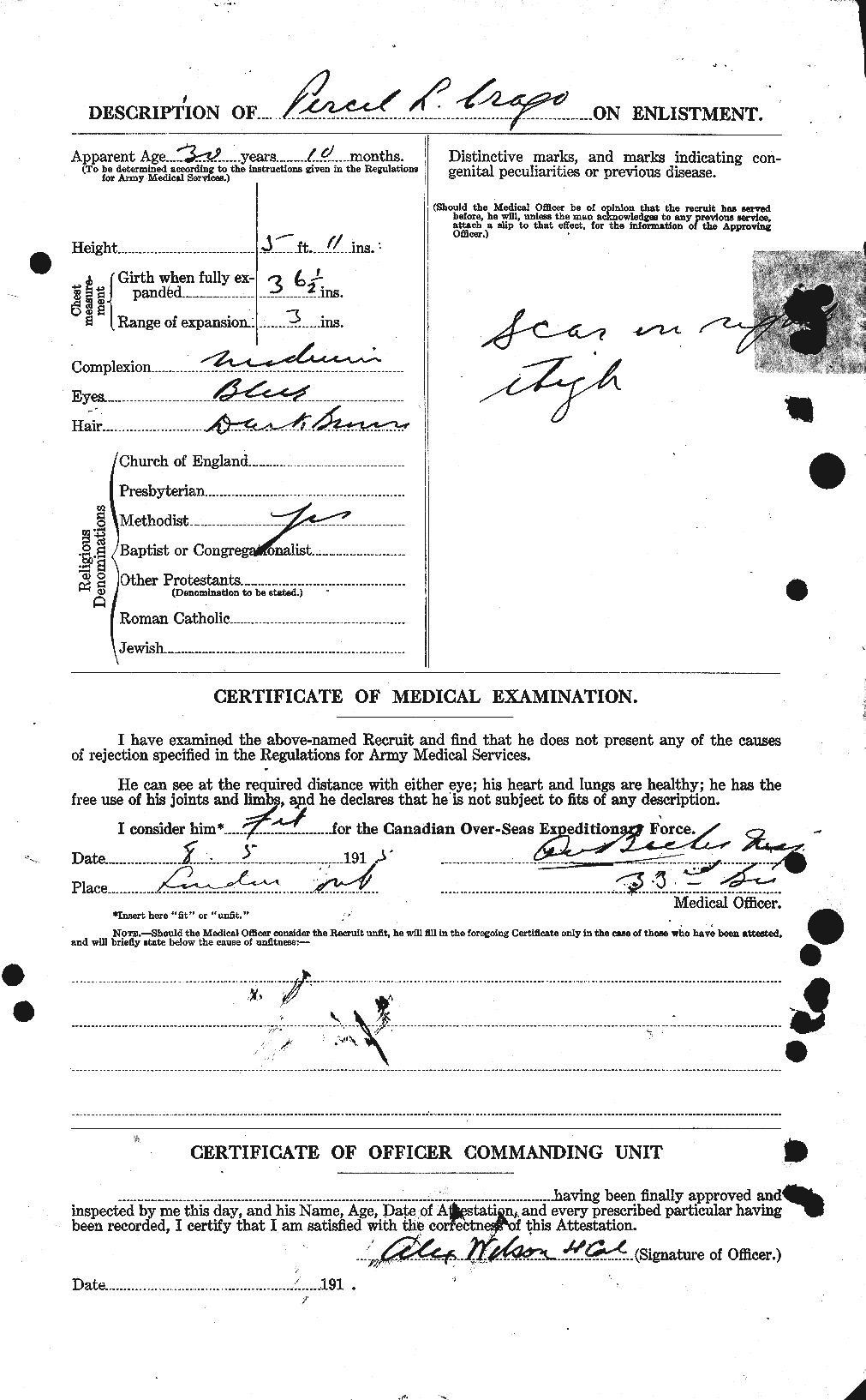 Personnel Records of the First World War - CEF 062705b