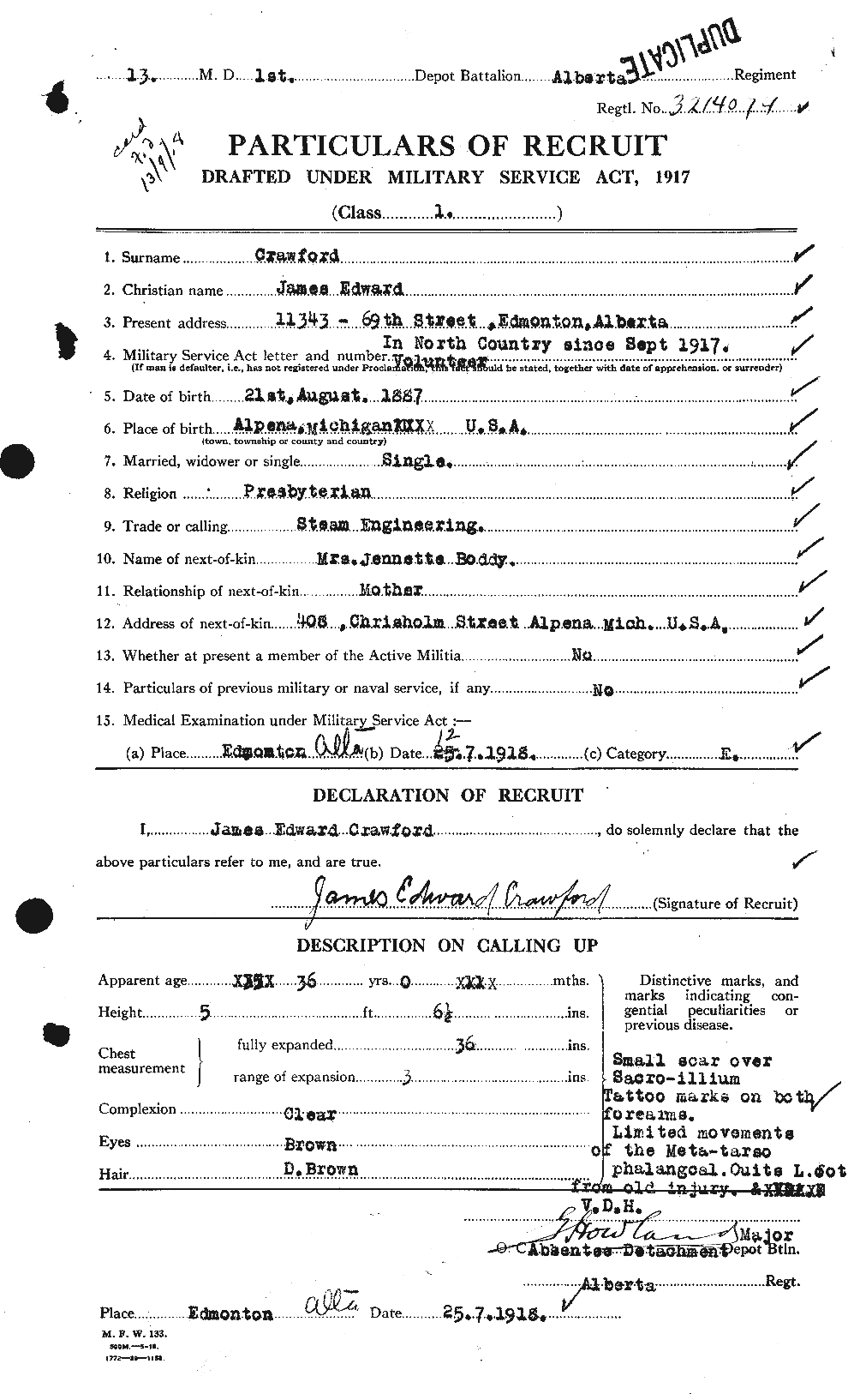 Personnel Records of the First World War - CEF 062753a