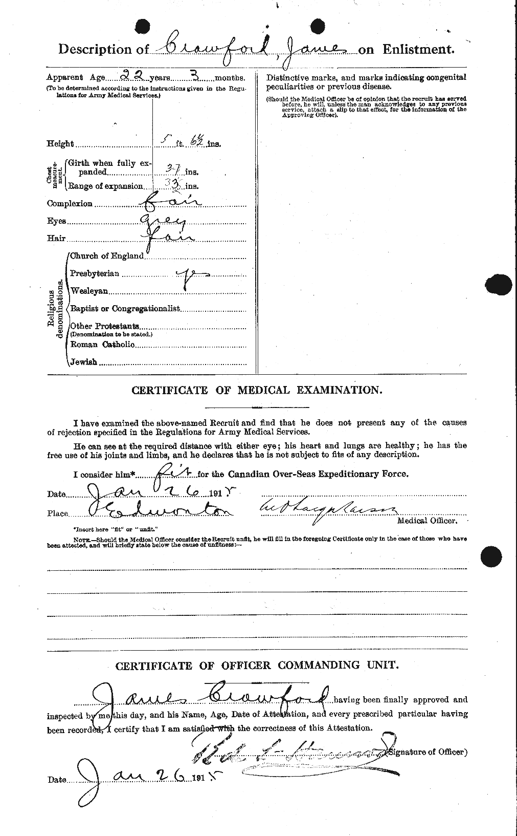Personnel Records of the First World War - CEF 062766b