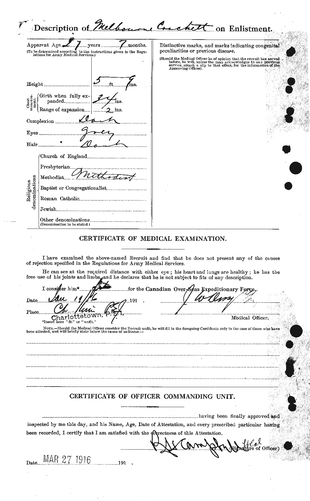 Personnel Records of the First World War - CEF 064529b