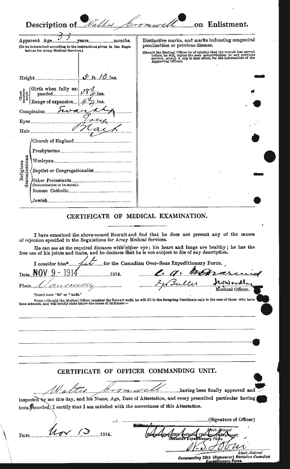 Personnel Records of the First World War - CEF 064635b