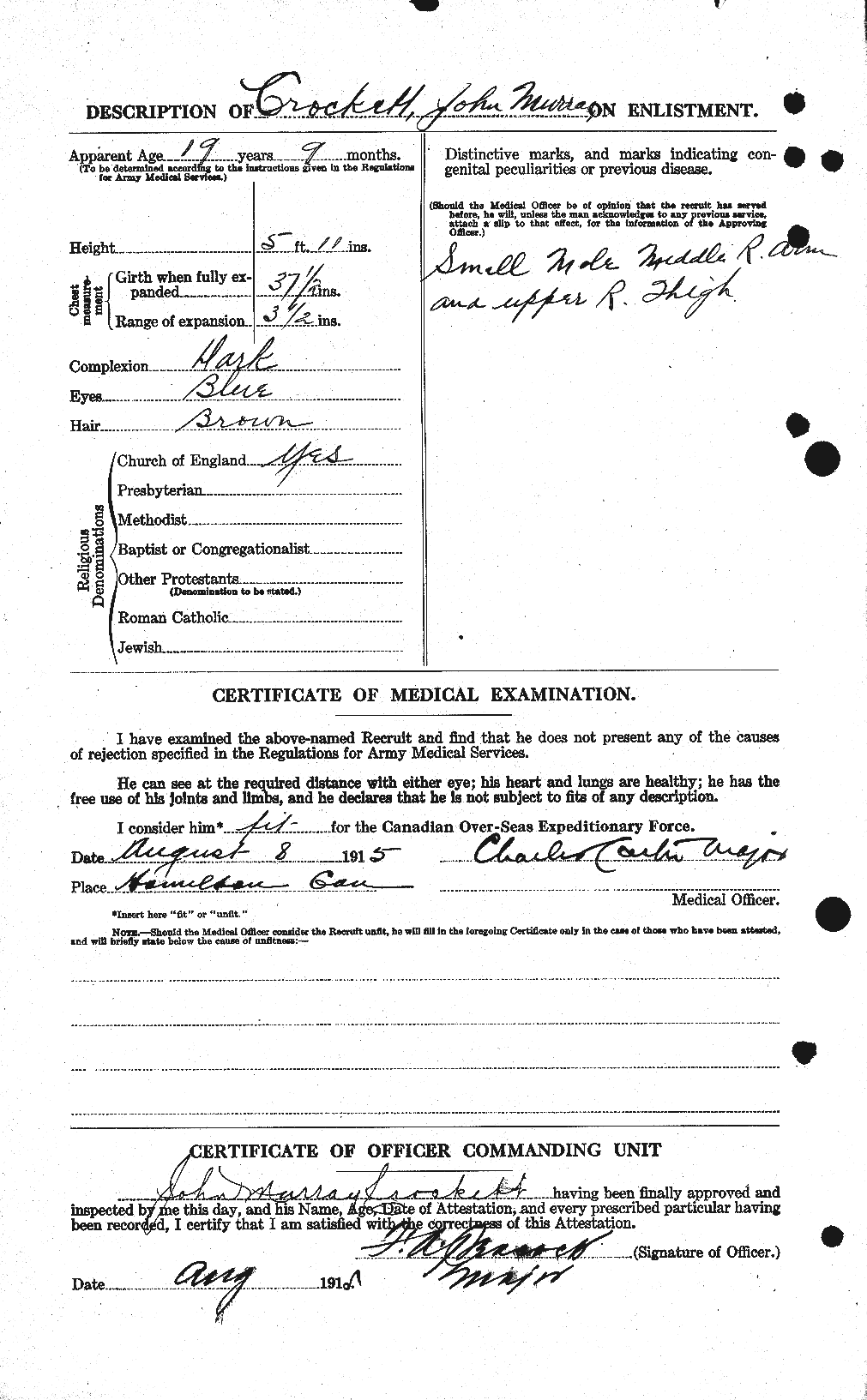 Personnel Records of the First World War - CEF 064697b