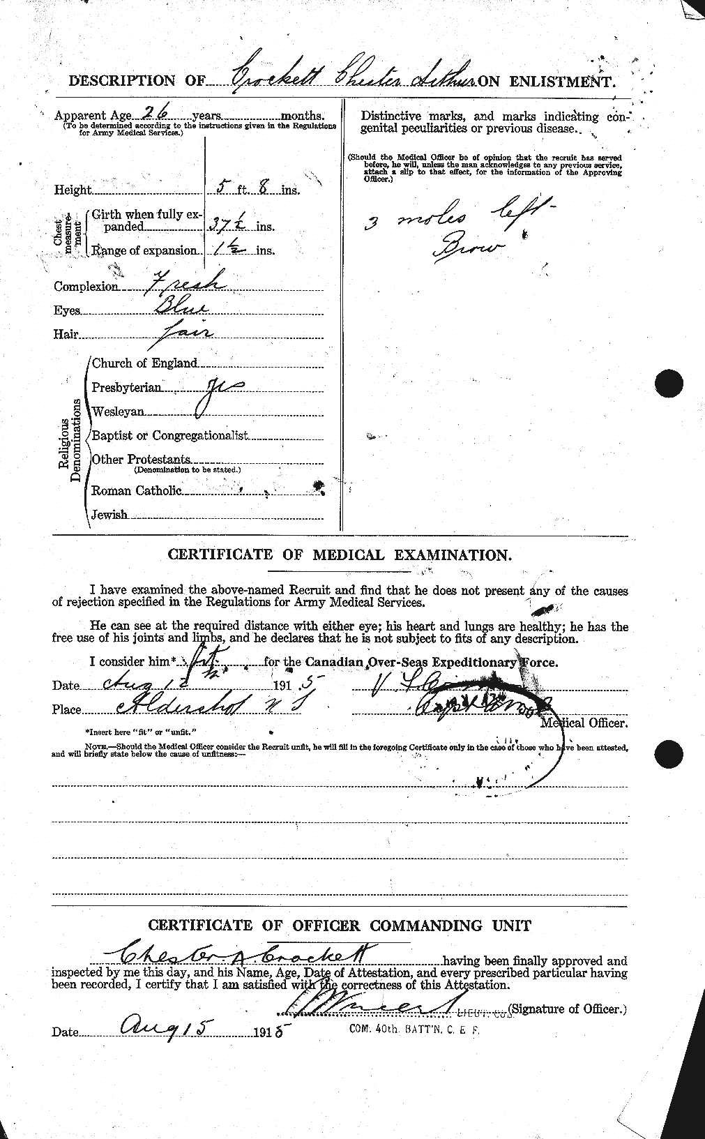 Personnel Records of the First World War - CEF 064720b