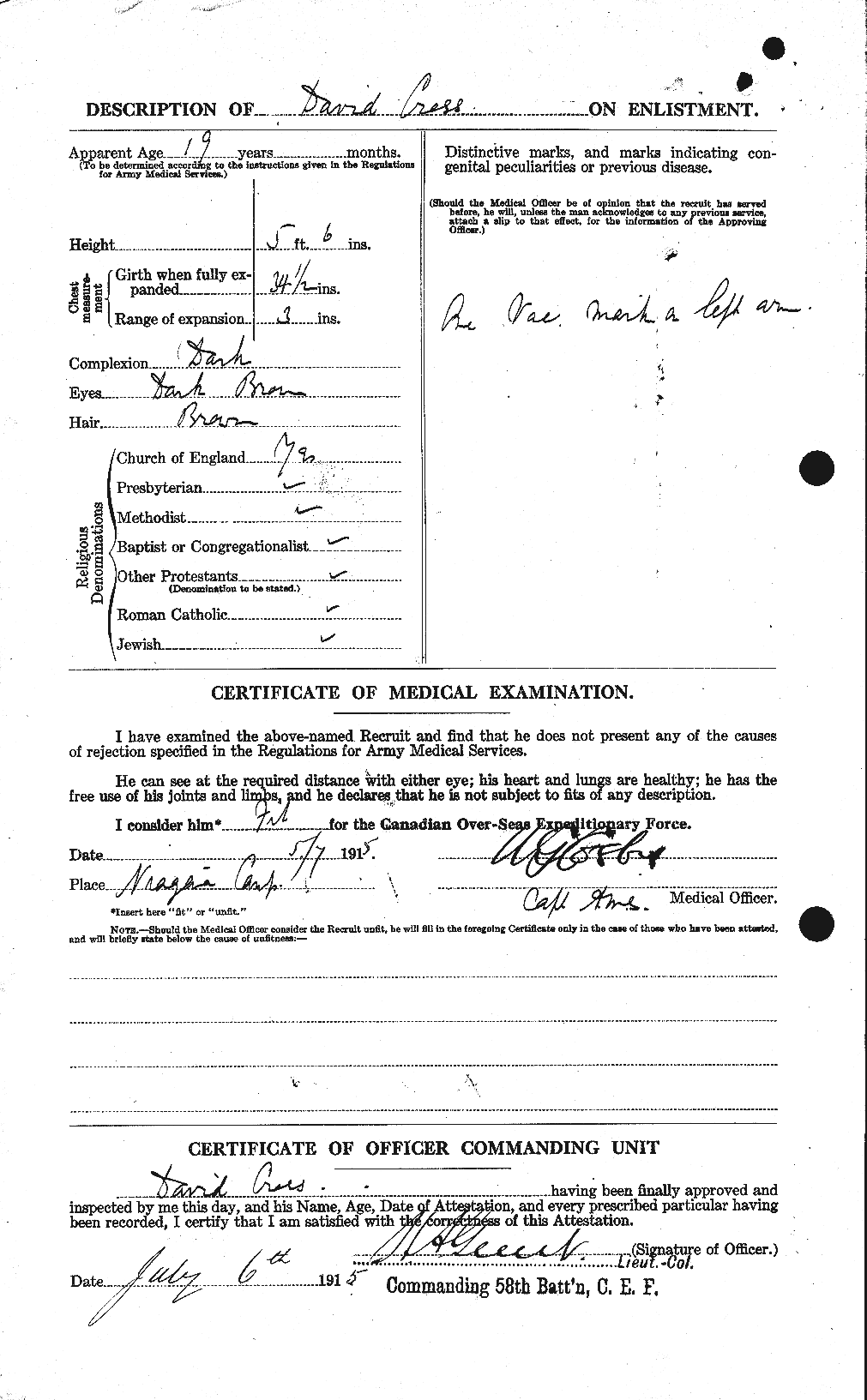 Personnel Records of the First World War - CEF 064888b