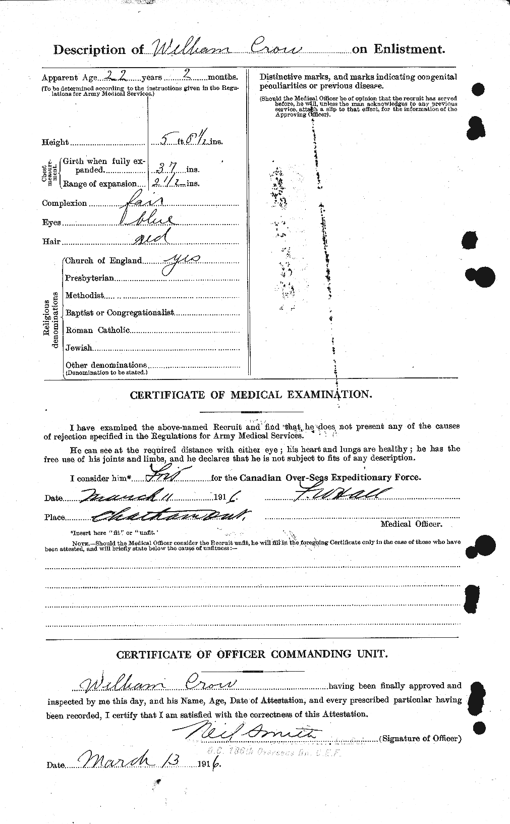 Personnel Records of the First World War - CEF 065527b